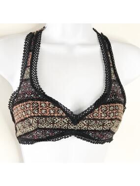 Victoria's Secret Bralette Size Small Lace Racer Back Black